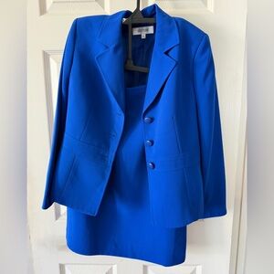 Suit Studio Royal Blue Blazer and Dress Set